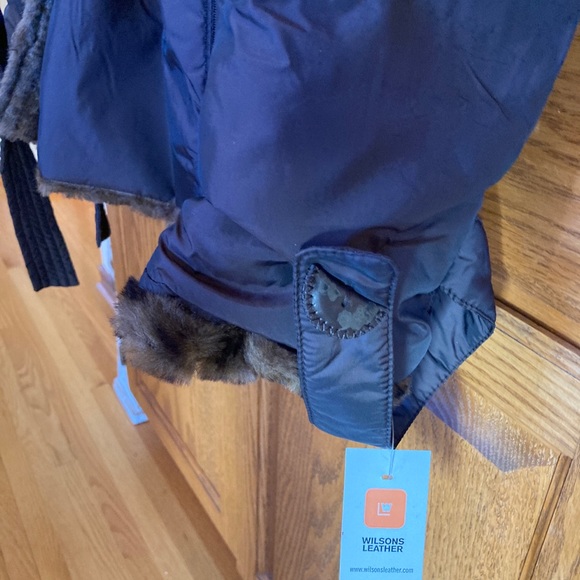 Ellen Tracy S Faux Fur and leather trim jacket - Picture 5 of 9